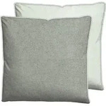 Kissenbezug BIBERNA Gr. 4, grau (hellgrau, grau), B:40cm L:80cm, Baumwolle, 100%