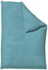 Bettbezug SCHLAFGUT "Woven Satin" Bettbezüge Gr. B/L: 135-140 cm x 200 cm, blau