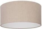 EGLO Deckenleuchte "FENIGLIA Deckenlampe, Stahl, Textil und Leinen, E27, Flurlampe,