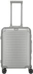 travelite Hartschalen-Trolley "NEXT Trunk Reisekoffer Aluminium" 39 l 4 Rollen