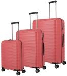 travelite Trolleyset "MOOBY 3-teilig Reisekoffer Hartschale" mit TSA-Schloss und