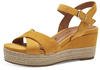 Keilsandalette TAMARIS Gr. 36, gelb (mango) Damen Schuhe Sandaletten...