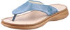 Zehentrenner RIEKER Gr. 42 (8), blau (jeansblau) Damen Schuhe Zehentrenner