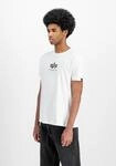 T-Shirt ALPHA INDUSTRIES "Basic T-Shirt ML", Herren, Gr. S, wei&szlig;, Obermaterial: 100%