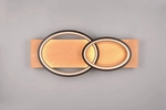 TRIO LEUCHTEN LED Deckenleuchte "BARCA, dimmbare Deckenlampe aus Holz & Metall mit