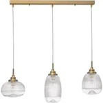 NOVA LUCE H&auml;ngeleuchten "MOND", gold (goldfarben), 3, &Oslash; 18cm H: 120cm, 1 Stk.,