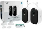 ARLO Smart Home Kamera "ESSENTIAL 2K Outdoor Kamera 2-Pack", schwarz (schwarz,