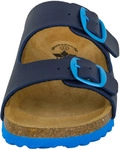 Hausschuh LICO "Pantolette Bioline Kids", M&auml;dchen, Gr. 34, blau, Synthetik, Schuhe