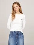 Tommy Hilfiger 3/4-Arm-Shirt "NEW CODY BOAT-NECK" Baumwolle, U-Boot-Ausschnitt,...