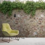 living walls Fototapete "Steinmauer Fototapete" matt glatt Tapete Steinoptik