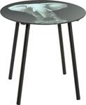 HAKU Beistelltisch "Sofatisch, Wohnzimmertisch" 1 Stk. tlg. rund - aus Metall Schwarz