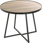 HAKU Beistelltisch "Sofatisch, Wohnzimmertisch" 1 Stk. tlg. rund - aus MDF Braun -