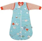 Babyschlafsack SCHLUMMERSACK "Schlafsack ohne F&uuml;&szlig;en 2.5 Tog" Gr. 56, blau