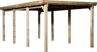 weka Einzelcarport "617 Gr.2" Massivholz 270 cm braun