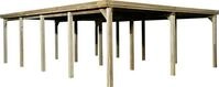 weka Doppelcarport "618 Gr.3" Massivholz 270 cm braun
