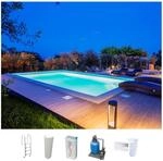 KWAD Schwimmbecken "STYROPORSTEIN POOL ALL INCLUSIVE, BxLxH: 300x600x150 cm" mit