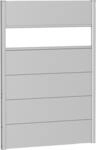 Biohort Sichtschutzelement 5 Metall-Paneele, 1 Acrylglas-Paneel und 2 Schienen, LxH: