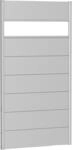 Biohort Sichtschutzelement 7 Metall-Paneele, 1 Acrylglas-Paneel und 2 Schienen, LxH: