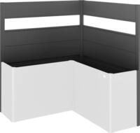 Biohort Sichtschutzelement f&uuml;r Hochbeet Belvedere L150 (L-Form), inkl. Acryl-Paneel,