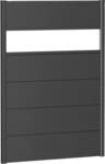 Biohort Sichtschutzelement 5 Metall-Paneele, 1 Acrylglas-Paneel und 2 Schienen, LxH:
