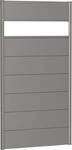Biohort Sichtschutzelement 7 Metall-Paneele, 1 Acrylglas-Paneel und 2 Schienen, LxH: