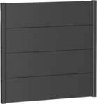 Biohort Sichtschutzelement 4 Metall-Paneele und 2 F&uuml;hrungsschienen, LxH: 96x91 cm