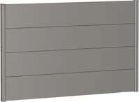 Biohort Sichtschutzelement 4 Metall-Paneele und 2 F&uuml;hrungsschienen, LxH: 145x91 cm