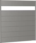 Biohort Sichtschutzelement 7 Metall-Paneele, 1 Acrylglas-Paneel und 2 Schienen, LxH: