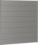 Biohort Sichtschutzelement 8 Metall-Paneele und 2 F&uuml;hrungsschienen, LxH: 180x182 cm
