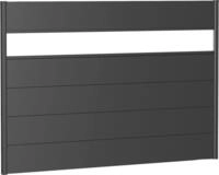 Biohort Sichtschutzelement 5 Metall-Paneele, 1 Acrylglas-Paneel und 2 Schienen, LxH: