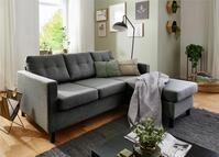 OTTO home Ecksofa "Tea L-Form" Ecksofa, frei im Raum stellbar und Recamiere