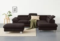 COTTA Ecksofa "Driver L-Form, B: 265 cm, moderne Couch mit Wellenunterfederung,