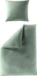 BIERBAUM Bettw&auml;sche "Elegant uni" 2 Stk. Mako-Satin, 100 % Baumwolle, Uni,