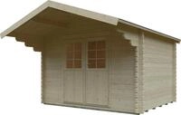 Kiehn-Holz Gartenhaus "Buchenberg" aus naturbelassenem Fichtenholz