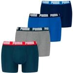 Boxershorts PUMA "PUMA MEN EVERYDAY BOXER 4P ECOM", Herren, Gr. S, blau (blau combo),