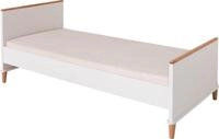 PAIDI Einzelbett "LOTTE & FYNN Steiff by PAIDI, 90x200cm Jugendliege" Wei&szlig; mit Eiche