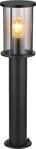 GLOBO LIGHTING Au&szlig;en-Stehlampe "GRACEY" E27 1 Stk. Au&szlig;enleuchte Edelstahl schwarz,