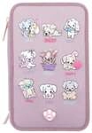 Depesche Buntstift "3-Fach Federtasche LED Hunde mit Stifte TOPModel 20 x 13 x 7,5 cm