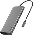 BELKIN Laptop-Dockingstation "Connect Universal USB-C-8-in-1-Core-Hub f&uuml;r zwei