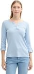 TOM TAILOR Langarmshirt mit Henley-Ausschnitt