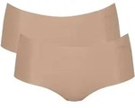 Panty SLOGGI "Panty Zero Microfiber Shorts 2.0 2er Pack", Damen, Gr. XS, beige