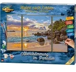 Malen nach Zahlen SCHIPPER "Meisterklasse Triptychon - Abendstimmung im Paradies",