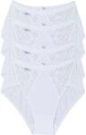 sloggi Midislip "Chic" 4er Pack, elastische Spitzeneins&auml;tze, weiche N&auml;hte,