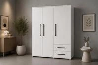FORTE Kleiderschrank "Mokkaris, Garderobe, zeitloses Design, 3 T&uuml;ren, Made in