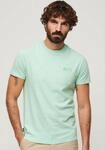 Superdry Rundhalsshirt "ESSENTIAL LOGO EMB TEE" aus Baumwolle und Single Jersey, Slim
