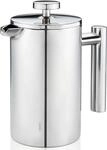 GEFU French Press Kanne "GUSTAVO" 1.000 l Kaffeekanne einfaches Zubereitung,...