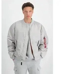 Bomberjacke ALPHA INDUSTRIES "MA-1 CS", Herren, Gr. S, grau (pastel grau),
