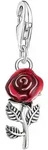 Charm-Einh&auml;nger THOMAS SABO "Rose", bunt (silberfarben, rot), Charms, Damen,...