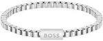 Armband BOSS "Schmuck Edelstahl Armschmuck Venezianer CHAIN FOR HIM", silber