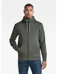 Longpullover G-STAR "Premium Core Hooded Zip Sweater", Herren, Gr. XS, graphite,